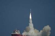 China's CERES 1 rocket launches satellites from sea