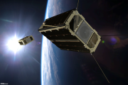 A fall of CubeSats